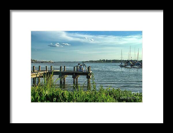 Landscape Framed Print featuring the photograph The Long View by Diana Mary Sharpton