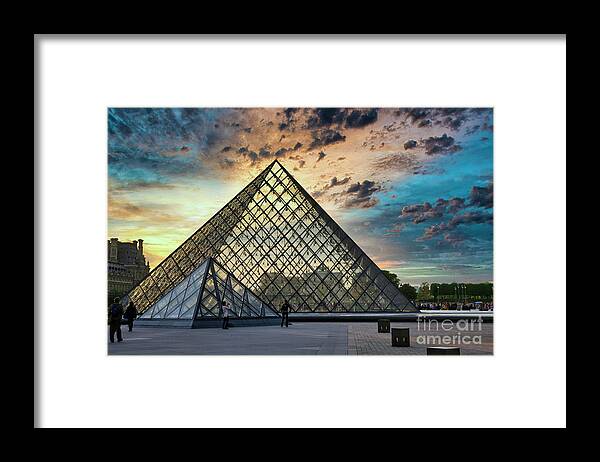 France Framed Print featuring the photograph The Louver Architecture Paris France by Chuck Kuhn