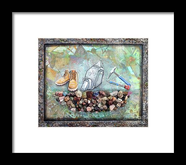 Art Framed Print featuring the painting The Magic That Lay Beneath Our Feet by Malinda Prud'homme