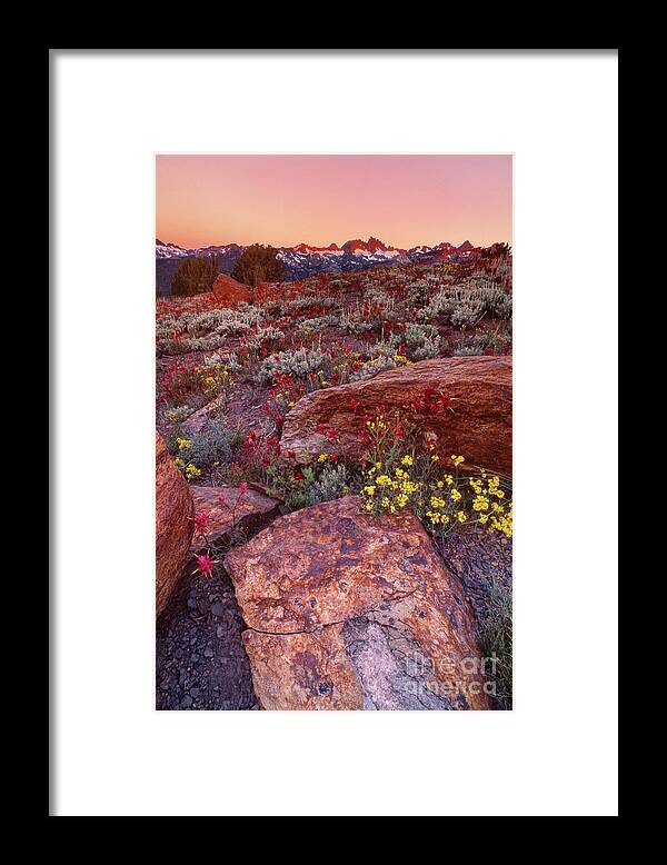 Dave Welling Framed Print featuring the photograph The Minarets Eastern Sierras California by Dave Welling