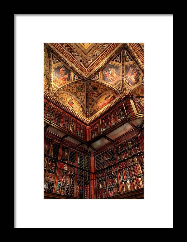 The Morgan Library Framed Print featuring the photograph The Morgan Library Corner by Jessica Jenney