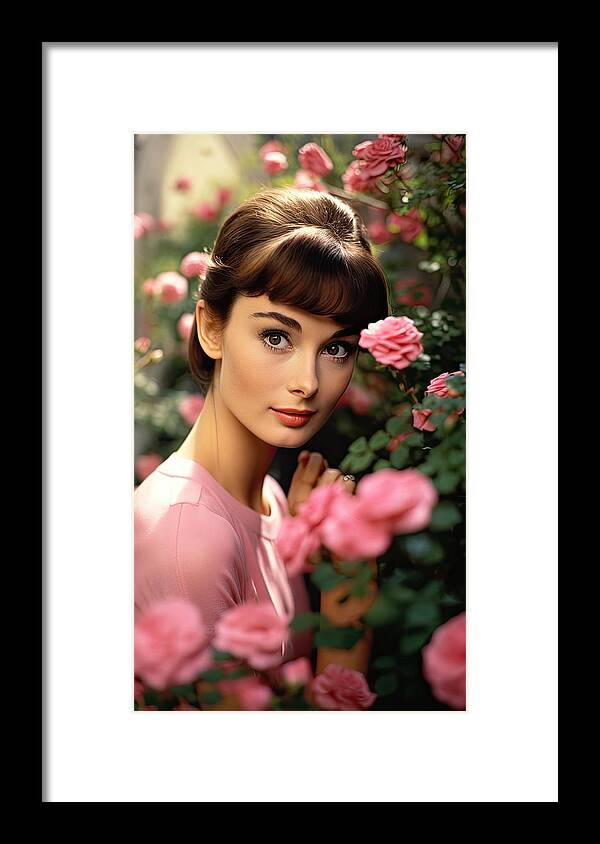 Garden Framed Print featuring the photograph The most beautiful rose by My Head Cinema