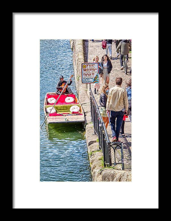 The Music Boat Framed Print featuring the photograph The Music Boat by Raymond Hill