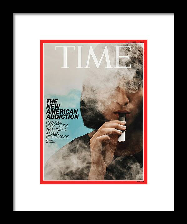 Time Framed Print featuring the photograph The New American Addiction by Photograph by Jamie Chung for TIME