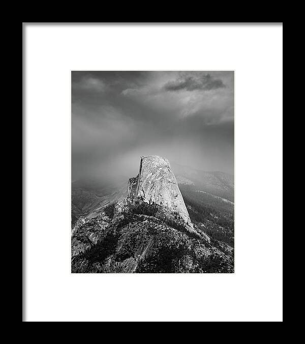 Half Dome Framed Print featuring the photograph The North Face by Stephen Holst