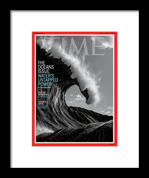 The Oceans Issue Framed Print featuring the photograph The Oceans Issue by Photograph and sculpture by Hugh Kretschmer