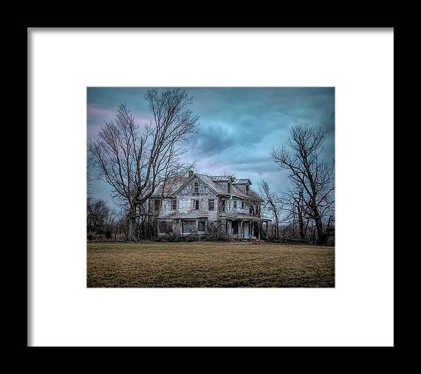 New Jersey Framed Print featuring the photograph The Once Grand Farmhouse by Kristia Adams