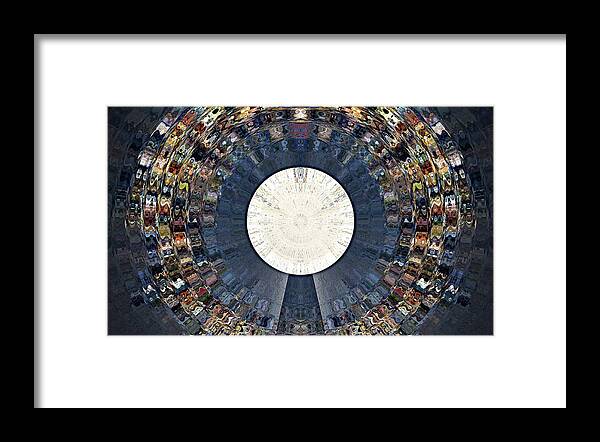 Sun Framed Print featuring the digital art The Orb by David Manlove