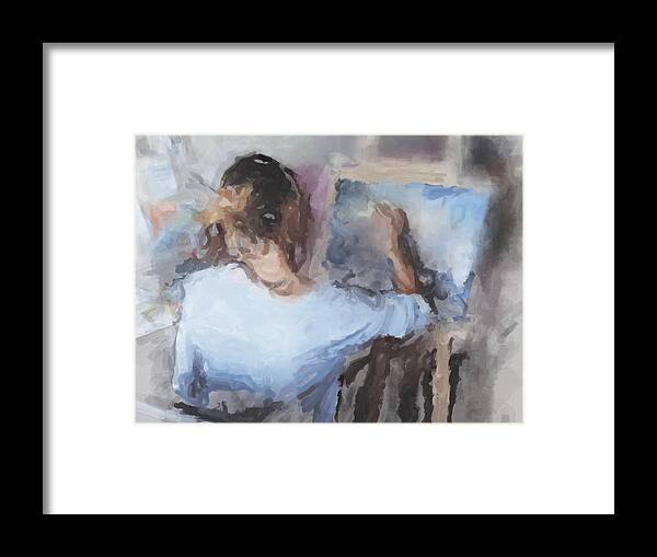 Painter Framed Print featuring the painting The Painter by Gary Arnold