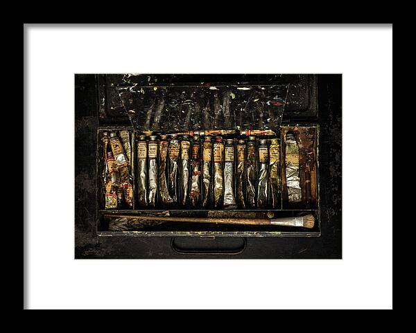 Art Framed Print featuring the photograph The Painter's Box by Amy Weiss