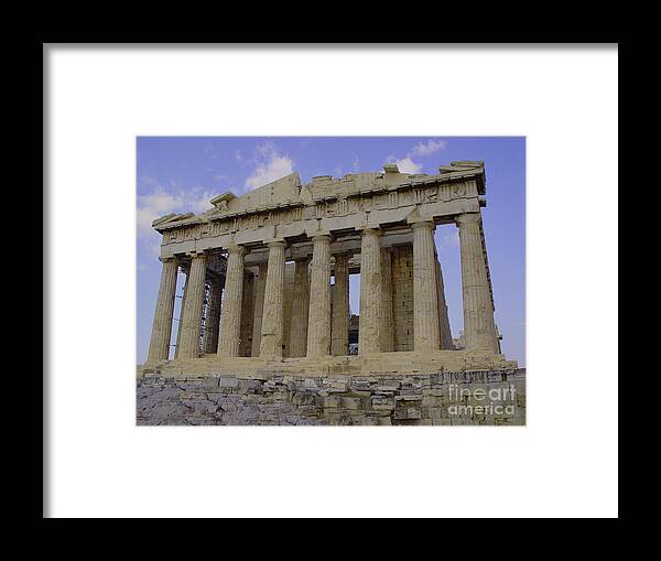 Athens Framed Print featuring the photograph The Parthenon by Nancy Bradley