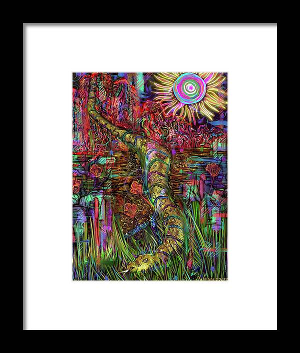 Path Framed Print featuring the digital art The Path by Angela Weddle