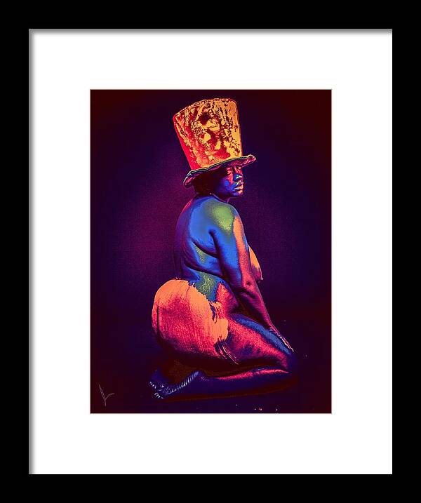 Black Light Framed Print featuring the photograph The Patriot by Jose Pagan