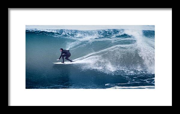 Surfer Framed Print featuring the photograph The Perfect Wave by JoAnn Silva