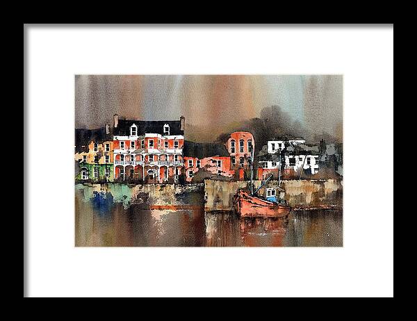  Framed Print featuring the painting The Periwinkle  Kinsale Cork by Val Byrne