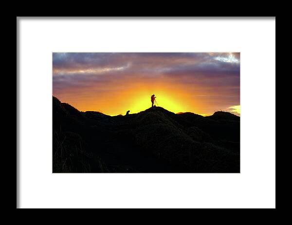 Sunset Framed Print featuring the photograph Finding The Light - Ring Road, Iceland by Earth And Spirit