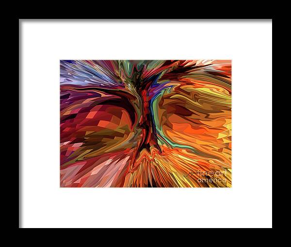 Tree Framed Print featuring the digital art The Power of Roots by Jacqueline Shuler