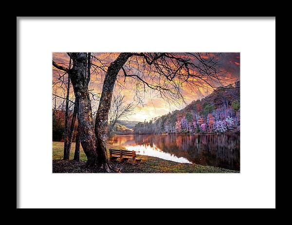 Carolina Framed Print featuring the photograph The Quiet of Sunset by Debra and Dave Vanderlaan