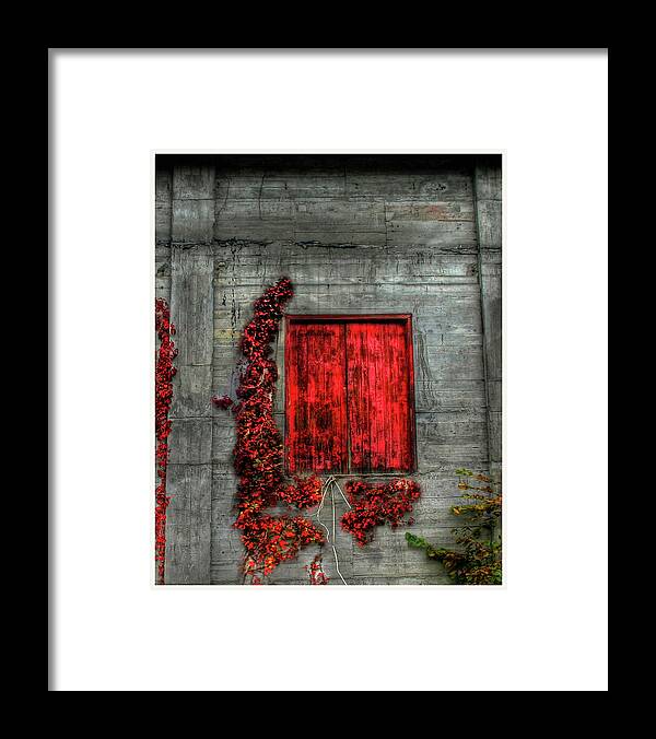 Red Framed Print featuring the photograph The Red Loft by Wayne King