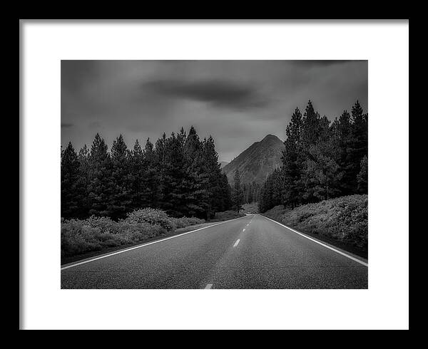 United States Framed Print featuring the photograph The Road to Black Butte by Mark David Gerson