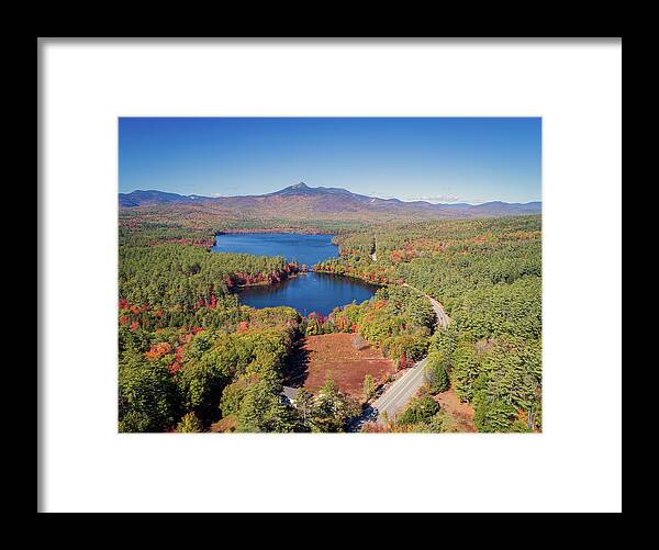 Chocorua Lake Framed Print featuring the photograph The Road To The White Mountains Of NH - Route 16 by John Rowe