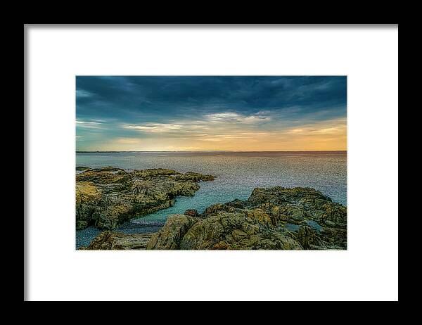 Marginal Way Framed Print featuring the photograph The Rock by Penny Polakoff