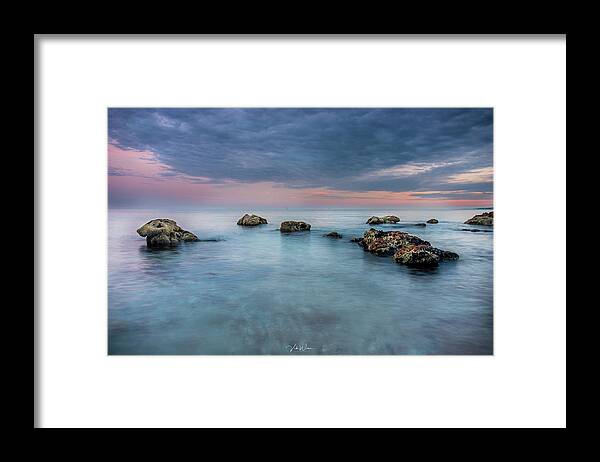 The Rocks Framed Print featuring the photograph The Rocks, Dromana by Vicki Walsh