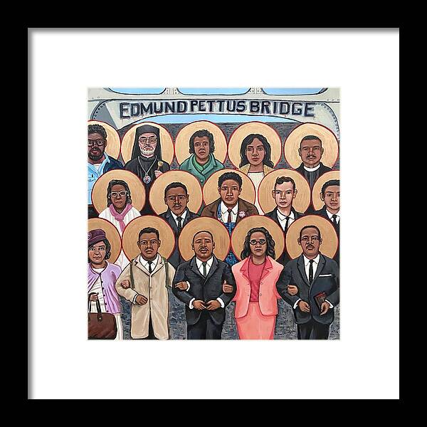  Framed Print featuring the painting The Saints of Selma by Kelly Latimore