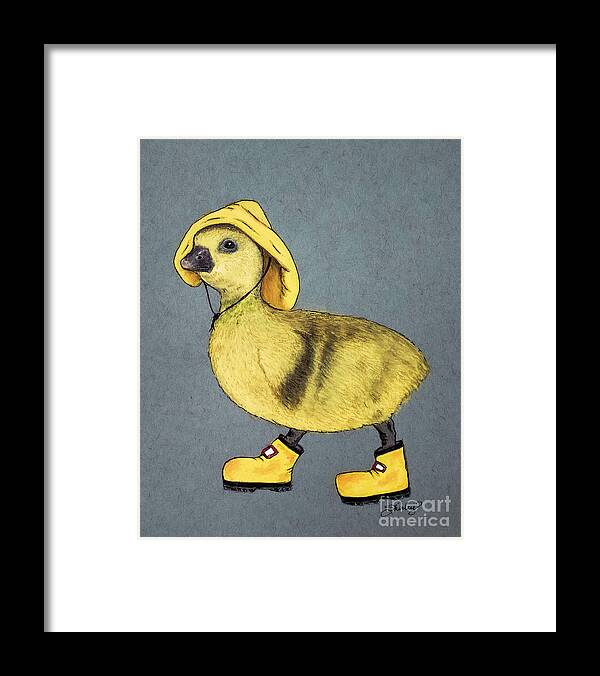 Duckling Framed Print featuring the mixed media The Seaman by Shirley Dutchkowski