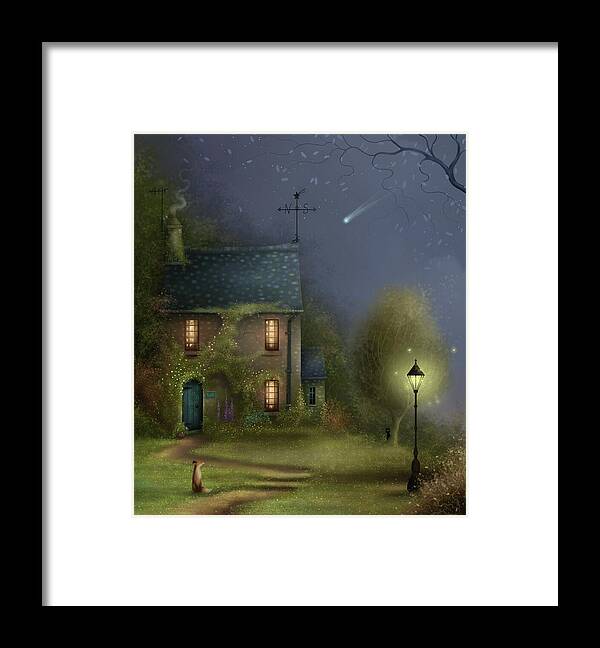 Wildlife Framed Print featuring the painting The Shooting Star by Joe Gilronan