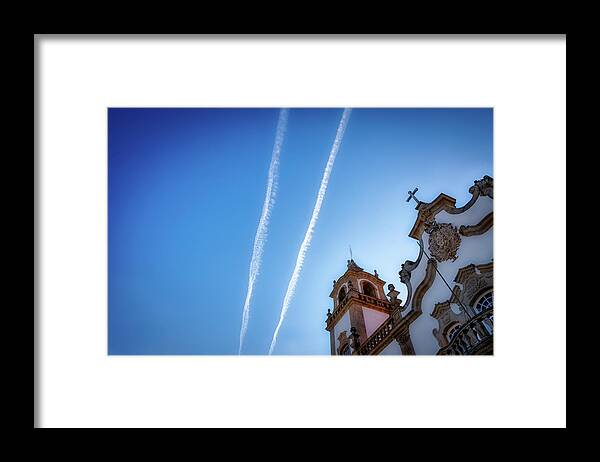Sky Framed Print featuring the photograph The sky above the Misericordia by Micah Offman