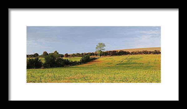 Landscape Framed Print featuring the photograph The space curvature by Karine GADRE