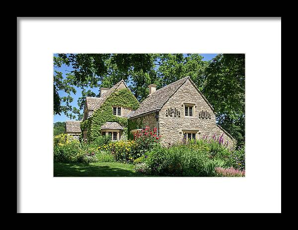 Greenfield Village Framed Print featuring the photograph A Cotswold Cottage by Robert Carter