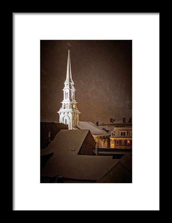 New Hampshire Framed Print featuring the photograph The Steeple by Jeff Sinon