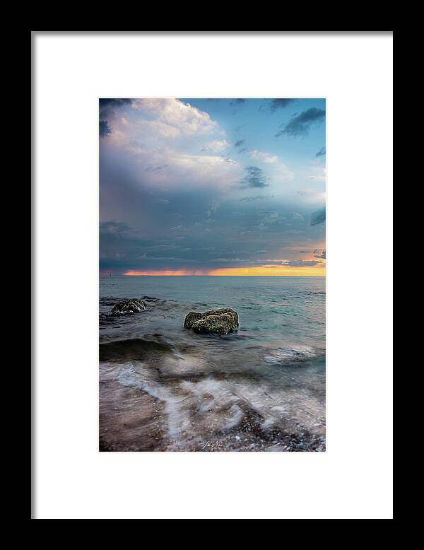 Storm Framed Print featuring the photograph The Storm by Vicki Walsh