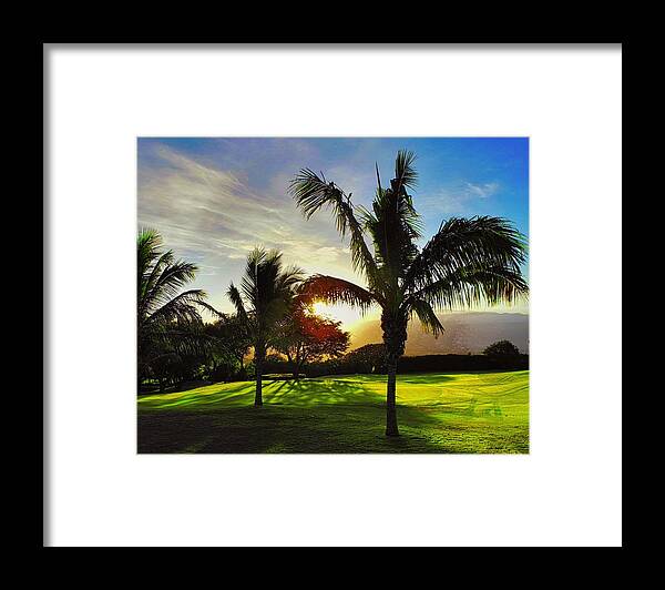 Sun Rising Framed Print featuring the photograph The Sun Rising Behind Haleakala by Kirsten Giving