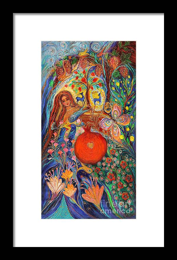 Angel Framed Print featuring the painting The Tales of One Thousand and One Nights. Left Panel by Elena Kotliarker