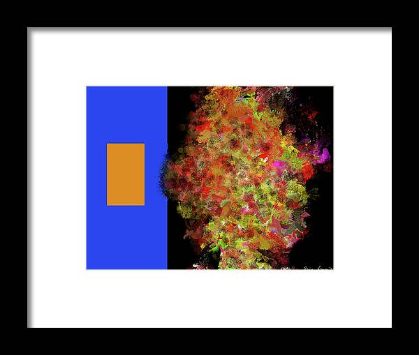  Framed Print featuring the digital art The Thin Veneer of Reason by Rein Nomm