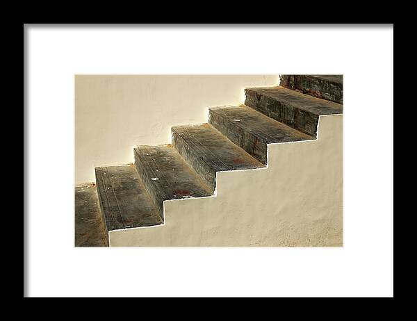 Minimalism Framed Print featuring the photograph The Tidy Untidy Staircase by Prakash Ghai