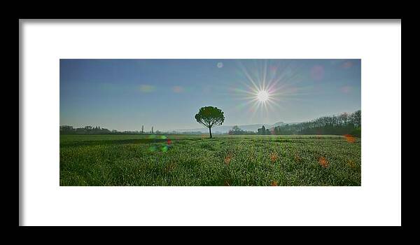 Landscape Framed Print featuring the photograph The time for festivities by Karine GADRE