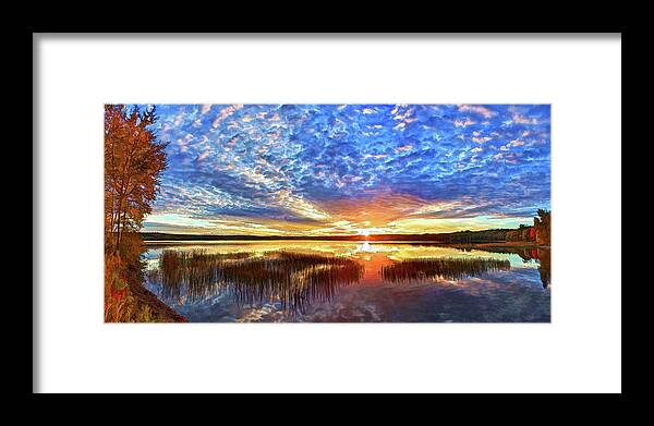 Maine Sunset Framed Print featuring the photograph The Universe Listens by ABeautifulSky Photography by Bill Caldwell