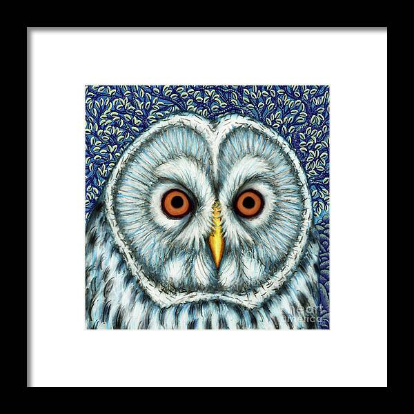 Ural Owl Framed Print featuring the painting The Ural Owl Tree by Amy E Fraser