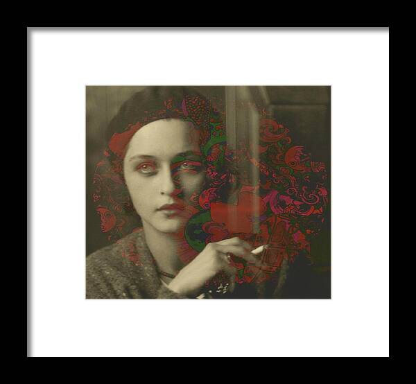 Women Framed Print featuring the digital art The Valentines I Never Knew The Friday Night Charades Of Youth by Paul Lovering