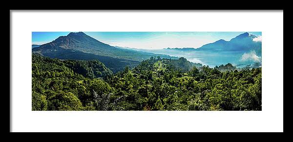 Mt Batur Framed Print featuring the photograph The View From Here - Mount Batur. Bali, Indonesia by Earth And Spirit