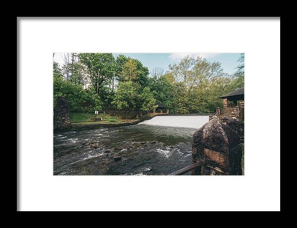 Afternoon Framed Print featuring the photograph The Waterfall At Monocacy Park by Jason Fink