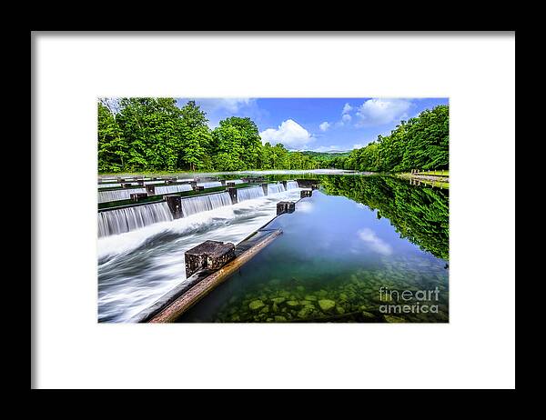 Wier Framed Print featuring the photograph The Weir Dam at South Holston by Shelia Hunt