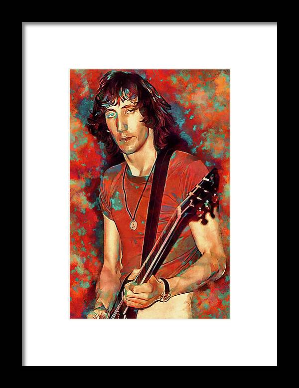 The Who Framed Print featuring the mixed media The Who Pete Townsend Art Eminence Front by The Rocker Chic
