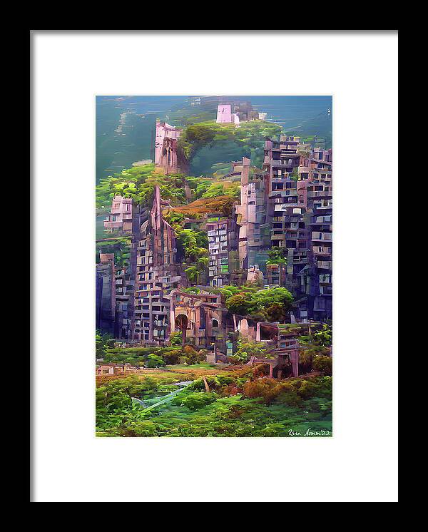  Framed Print featuring the digital art The World Without Us by Rein Nomm