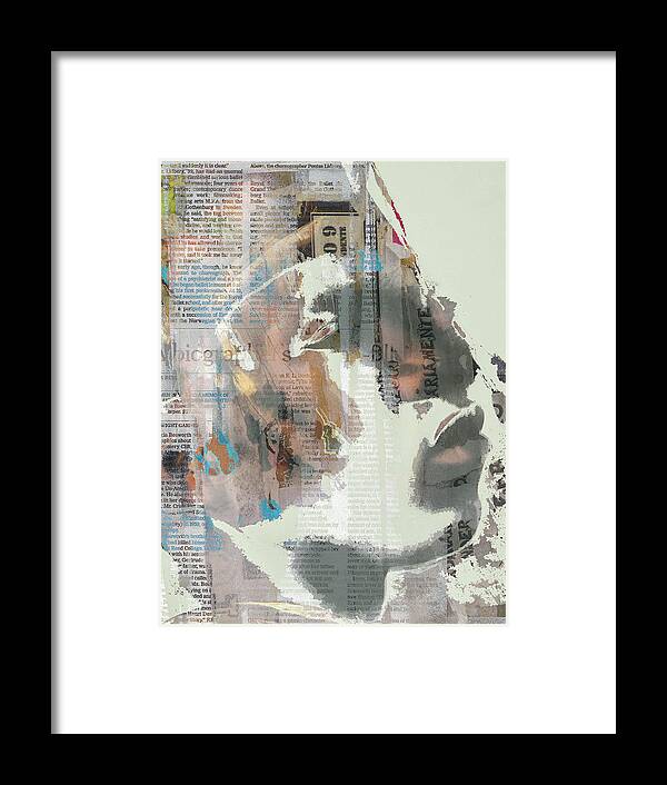 Digitalart Framed Print featuring the digital art The young african man by Gabi Hampe