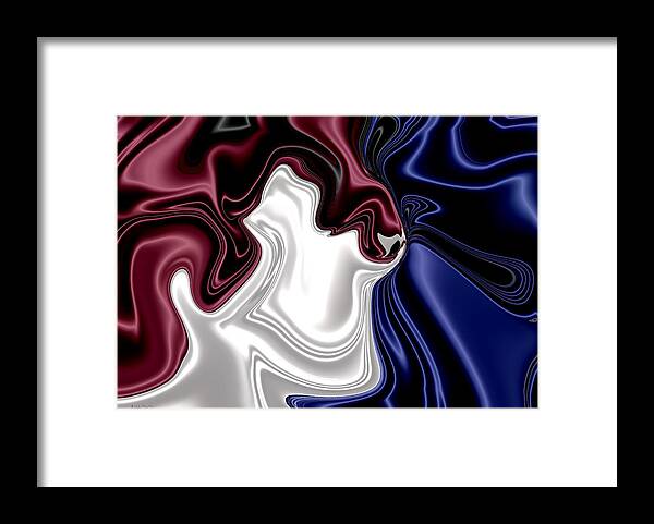  Framed Print featuring the digital art There Is Hope For America by Michelle Hoffmann